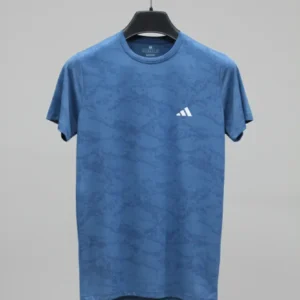 Adidas Men's Camo Print Athletic T-Shirt - Teal