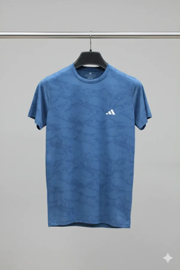 Adidas Men's Camo Print Athletic T-Shirt - Teal